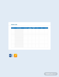 Free Issue Log Template Download 313 Sheets In Word Pdf Apple