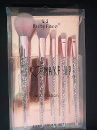 ruby face makeup brush set