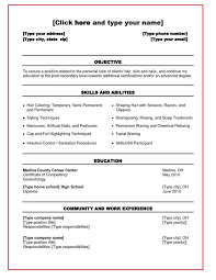 Cosmetologist Resume Examples Www Sailafrica Org