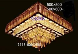 Square Glass Crystal Chandelier