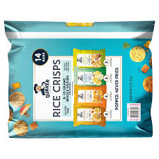 quaker rice crisps multipack 14 bags