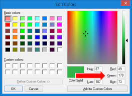 Custom Color Codes With Paint