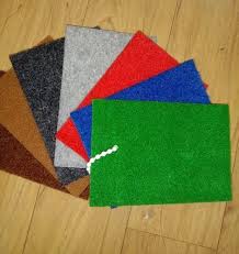 red non woven carpet for flooring at