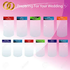 An Image Of A Wedding Day Preparation Chart