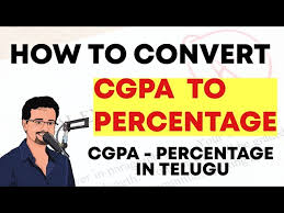 to calculate cgpa degree percene
