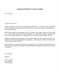 Letter Employment Sample For Immigration Reference To Canada
