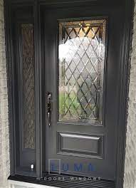 Grey Steel Door With Cookstown Glass