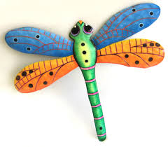 Decorative Dragonflies Metal Wall Art