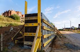 The Construction Of A Retaining Wall Or