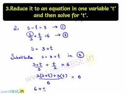 Equations Using Substitution Method