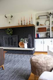 Our Black Painted Fireplace Bright
