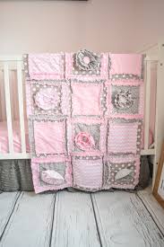 baby girl crib bedding set pink and