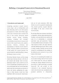 pdf defining a conceptual framework in