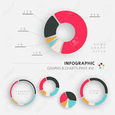 Vector Flat Design Infographic Elements Pie Charts 16 Part