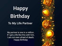 happy birthday wishes for life partner