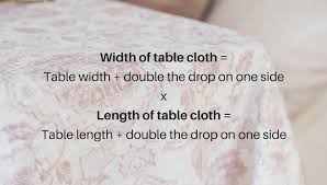 Tablecloth Sizes For Event Tables