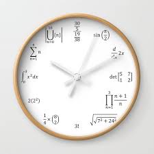 Math Clock Wall Clock By Runepleb Co