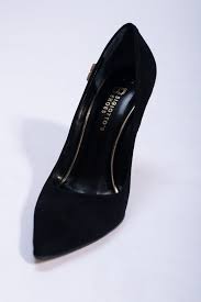 Pantofi Dama cu Toc - Piele Intoarsa Neagra - Modele Unicat '23 – Bigiottos  Shoes