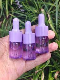 3pcs 10ml Purple Glass Dropper Bottles