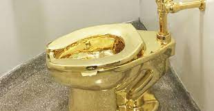 The robot depicts trump with his trousers down, on. Imagining Trump Sitting On Maurizio Cattelan S Gold Toilet