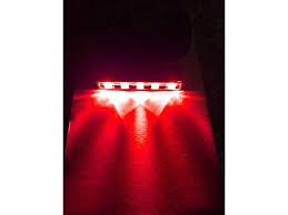 Red 5 Led Pod Light Strip Module Chrome Housing 12v Dc Accent Lighting Pack Of 4 Newegg Com