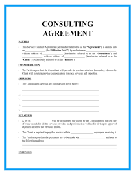 free consulting agreement template