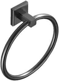 Matte Black Towel Ring For Bathroom