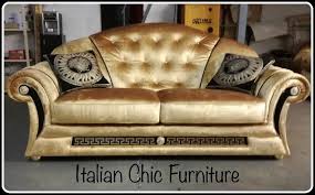 italian crushed velvet sofa set