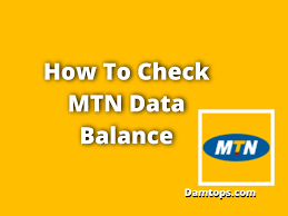 check mtn data balance with ussd code