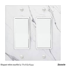 Elegant White Marble Light Switch Cover Zazzle Com Light