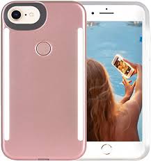 Amazon Com Wellerly Iphone 8 Case Iphone 7 Case Iphone 6 6s Case Led Illuminated Selfie Light Up Rechargeable Dual Luminous Flashlight Cell Phone Case Cover For Iphone 8 7 6 6s Rose Gold Electronics
