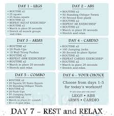 workout plan for men 7 day