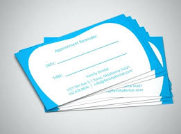 Appointment Cards Template Reminder Card Postcard Jaxos Co