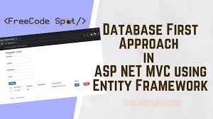database first approach in asp net mvc