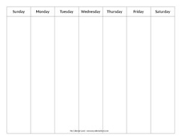 It includes some common holidays and events. Blank Calendar Printable My Calendar Land