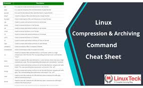 linux compression and archiving command