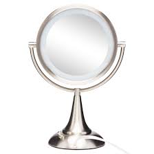 jerdon lighted tabletop makeup mirror