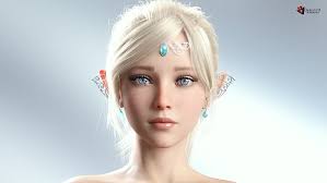 dexon3d cgi elves blonde tiaras