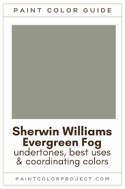 Sherwin Williams Evergreen Fog Color