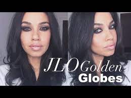 jlo golden globes makeup tutorial