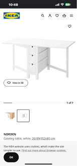 ikea norden folding table furniture