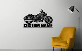 Harley Davidson Motorcycle Metal Wall