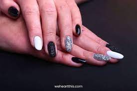 69 black and white nails for a trendy mani