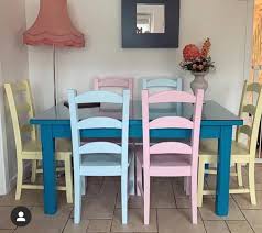 shabby baby blue furniture paint