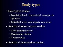 This image shows the different types of epidemiological studies that could  be utilized when studying disease  Case Control    
