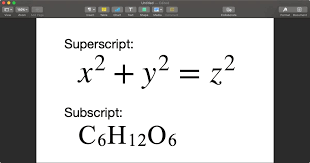 Mac Typing Tip Subscripts