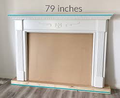 A Fake Fireplace With Mantel Diy