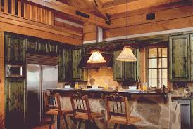 log home kitchens
