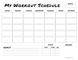 Workout Calendars