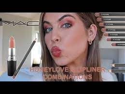 mac lipliner and honeylove lipstick